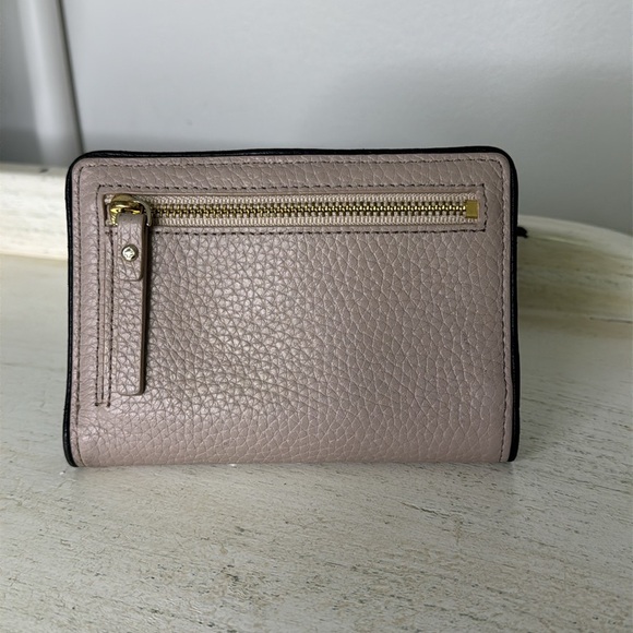 Kate Spade Taupe/Blush Leather Bifold Wallet - Picture 12 of 12